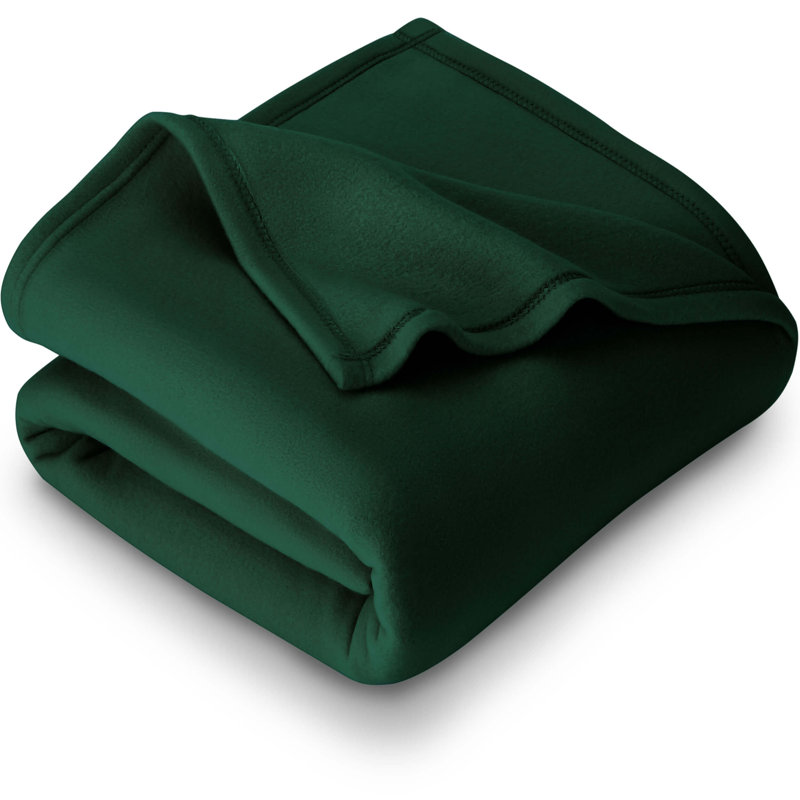 Couverture polaire légère, Double / Grand, Blanc