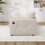 Chaise d'appoint moderne en chenille, canapé rembourré simple avec port de charge-1491915744