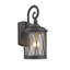 Applique murale d'extérieur noire 1 lumière Dindan Transitional H 13 po-301287178