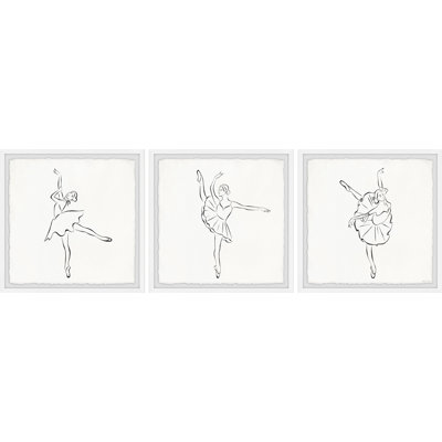 Wilde 3 Piece Wrapped Canvas Print