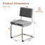 48.7cm H Houndstooth Chair in Black
