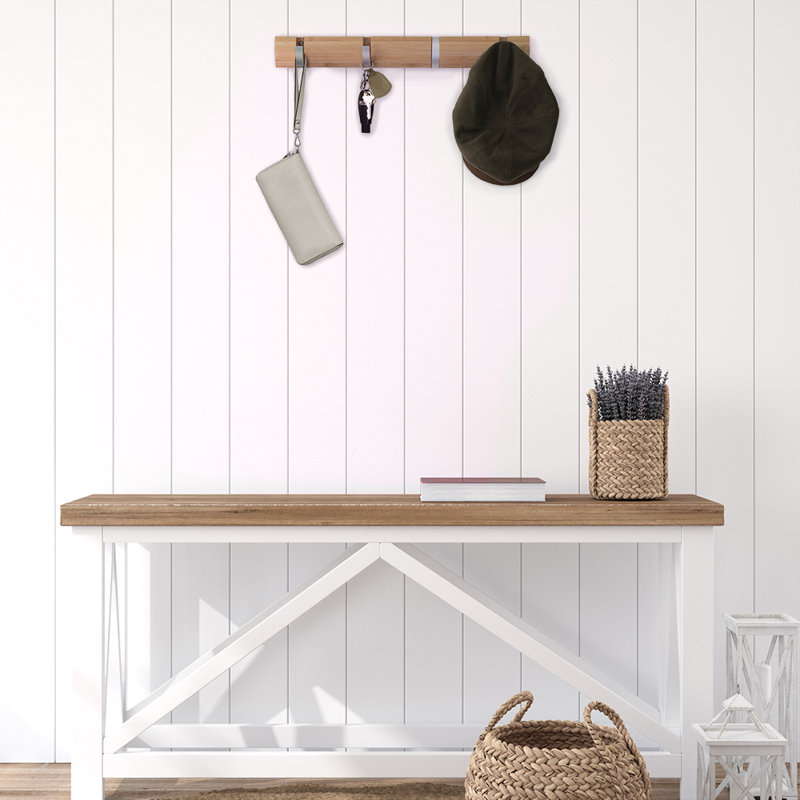 Live.Love.Clean. 4-Hook Wall Mounted Organizer