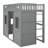 House Loft Bed With Ladder For Bedroom-392489421-392489011