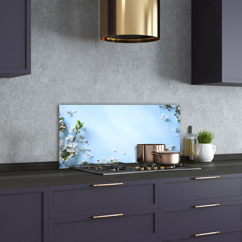 Lueker 50cm W x 100cm L Glass Peel and Stick Panel