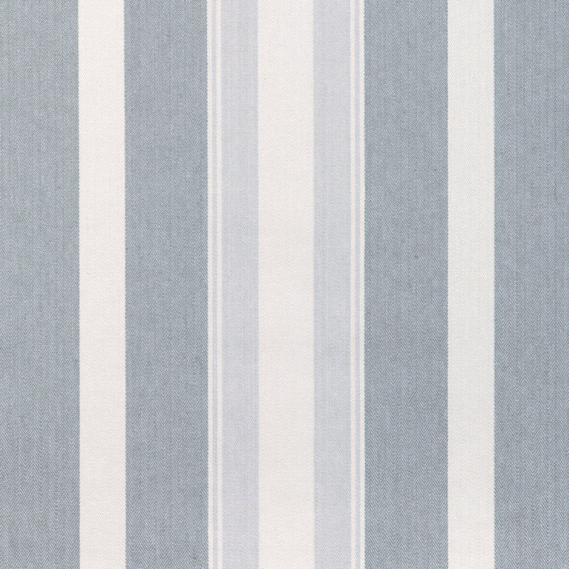 Natural Stripe Fabric, Sky