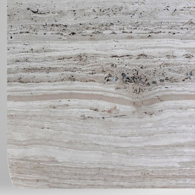 Travertine Wallpaper Beige Grey