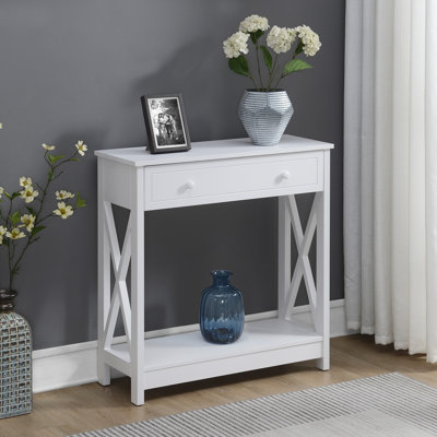 Lecenta 31.5'' 1 Drawer Console Table with Shelf