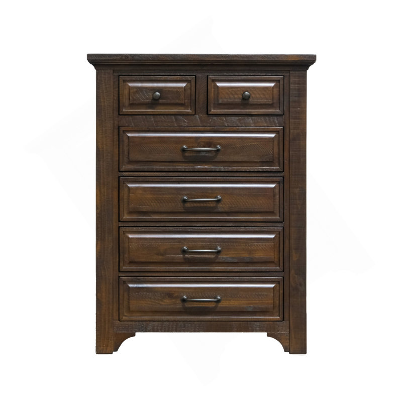 Brown 6-Drawer Chest