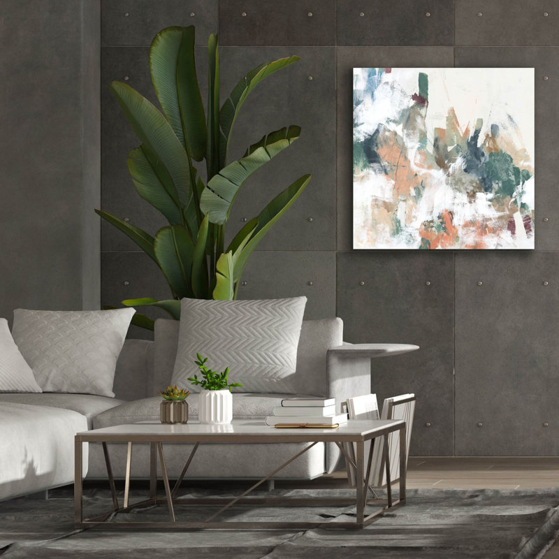  «Sticks and Stones 2» par June Erica Vess, art mural sur toile, 37 po x 37 po, H 37 po x l 37 po