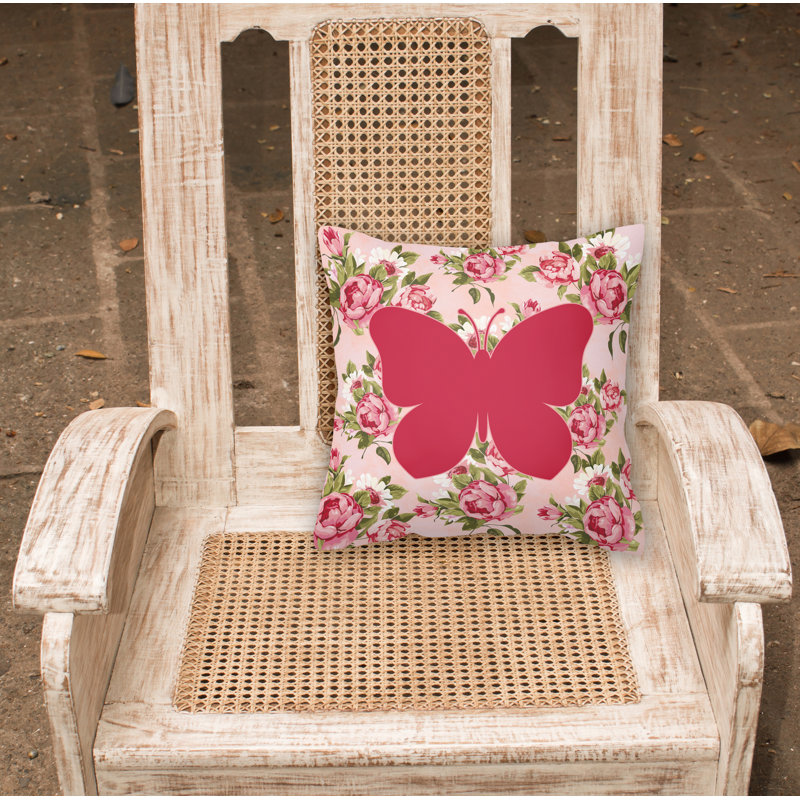  Coussin Butterfly Shabby Elegance, Rose