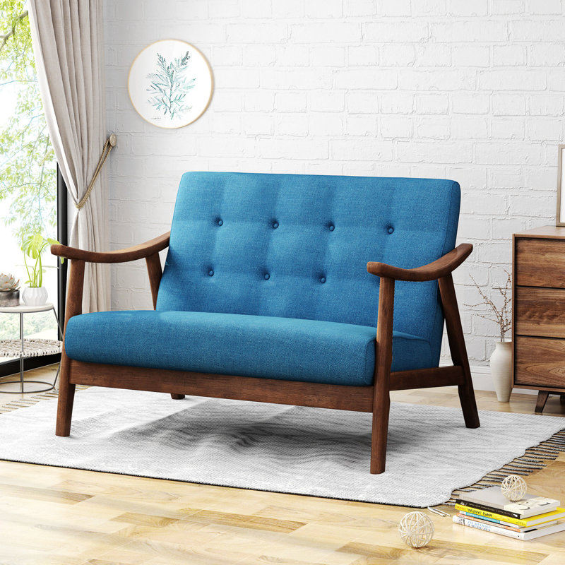 Canapé Oxendine, Polyester bleu marine