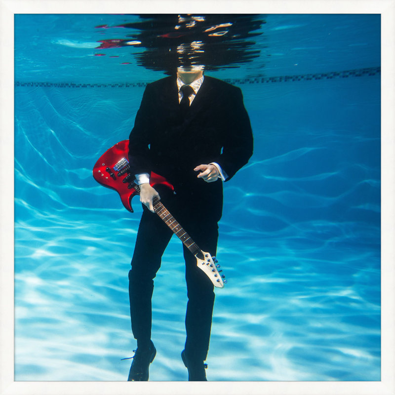 Aqua Strings Print by Mat Sanders