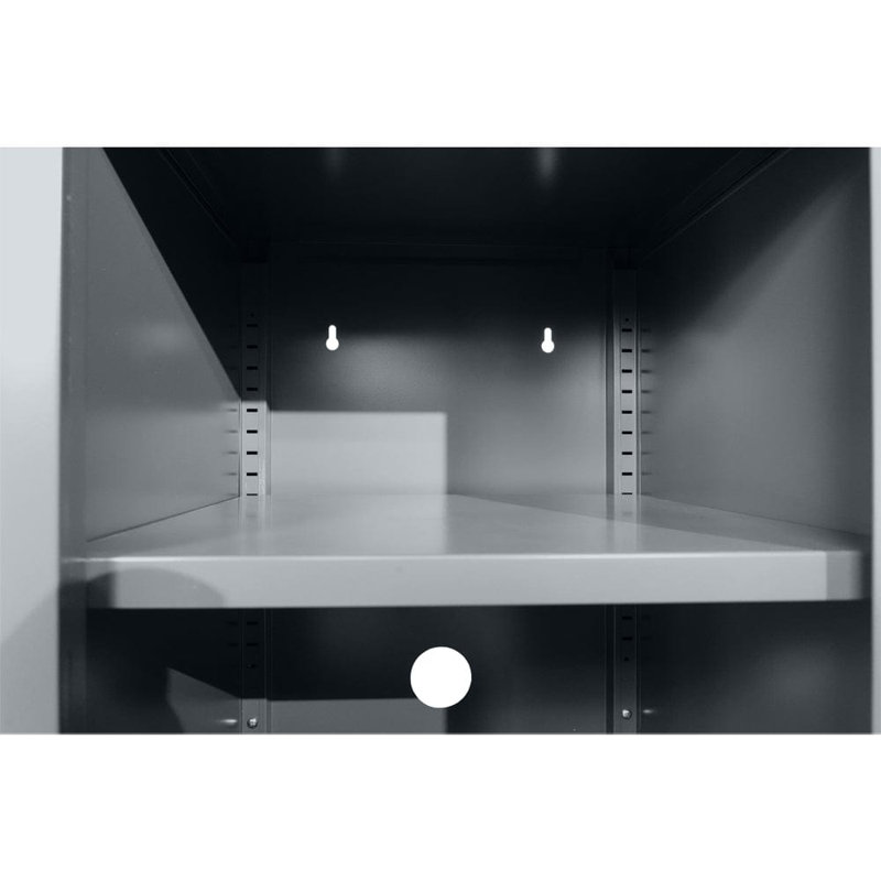 Nilan 38cm W Steel Bedside Table, Slate