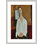 «Madame Zborowska» par Amedeo Modigliani - reproduction d'art encadrée
