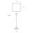 Clove Stem Buffet Table Lamp With Natural Linen Shade