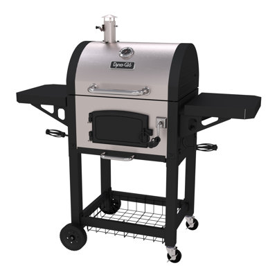Barbecue au charbon 50 po avec tablettes latérales Dyna-Glo