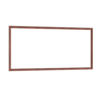 60"X30" Oversized Modern Rectangle Bathroom Mirror With Walnut Frame Decorative Large Wall Mirrors For Bathroom Living Room Bedroom Vertical Or Horizontal Wall Mounted Mirror With Aluminum Frame