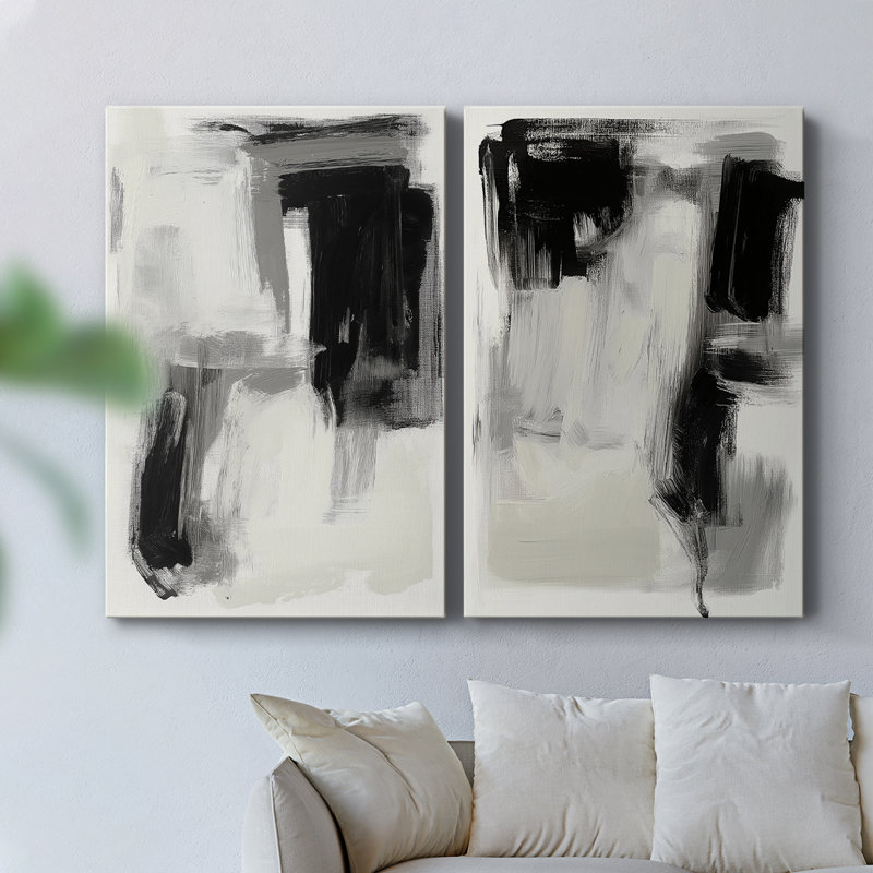 ABSTRACT Series DCCL XXII-Toile tendue avec châssis de qualité supérieure - prête à être accrochée, H 18 po x l 24 po
