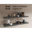 Tablettes flottantes H 1,50 po, avec 2 tablettes, gris mat-1985947776