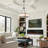 6-Light Fabric Drum Chandelier