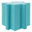 Table d'appoint bleue 3 pièces, conception modulaire emboîtable, capacité de 90 kg, pour salon de jardin, matériau casse-tête artistique, configurations multiples, durable, aucun assemblage requis-1835561581
