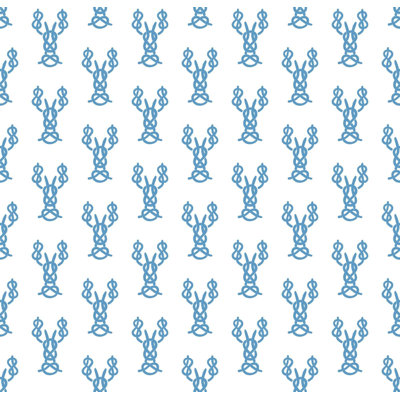 Rouleau de papier peint adhésif L 10 pi x 24 po Nautical Lobster Knots