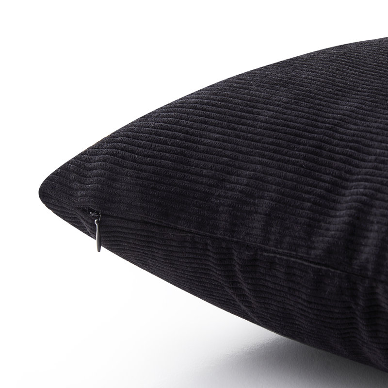 Dardel Velvet Scatter Cushion Cover, Black
