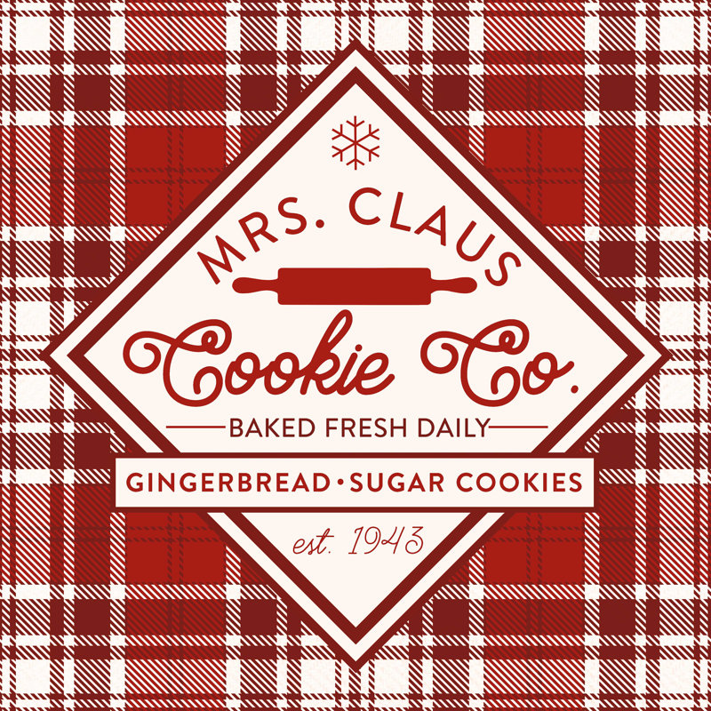 Plaid Holidays IV - rouge, H 20 po x l 20 po, Non, Toile tendue