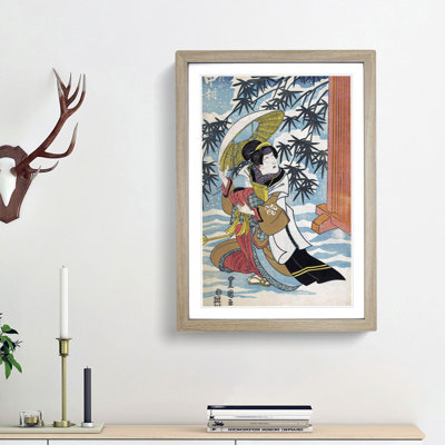 Caught in the Snow by Utagawa Kunisada - Picture Frame Graphic Art Print
