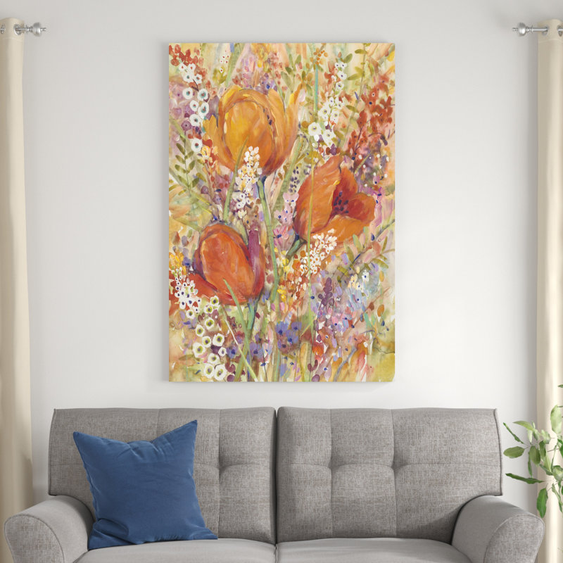Floraison printanière I, H 48 po x l 32 po x P 1,25 po