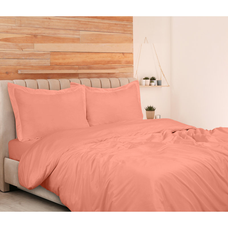 Literie , Housse de couette pour grand lit + 2 taies d'oreil, Orange