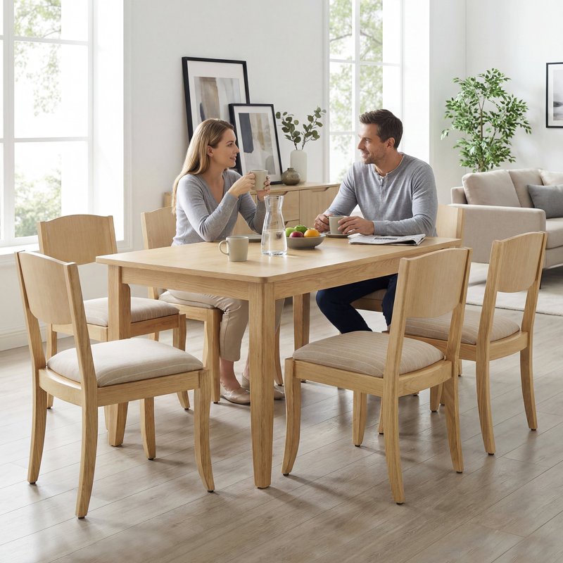 Taylar 49cm H Upholstered Slat Back Accent, Beige, Beige