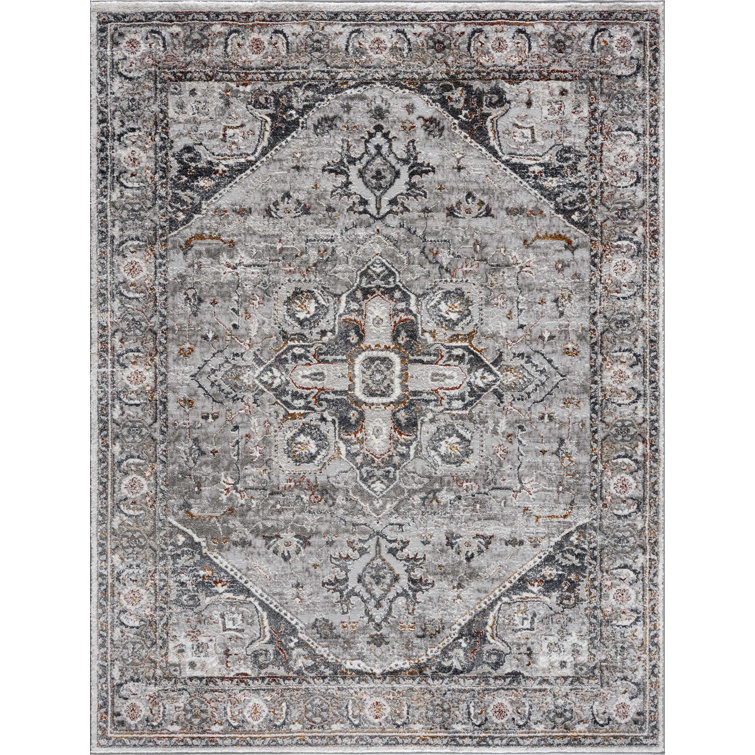 Haneca Abstract Design Modern Gray/Beige Area Rug
