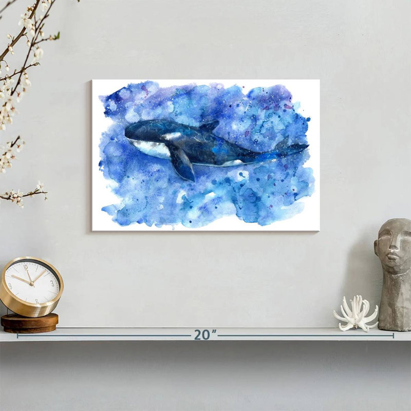 Brampt Blue Killer Whale, 8" H x 12" W