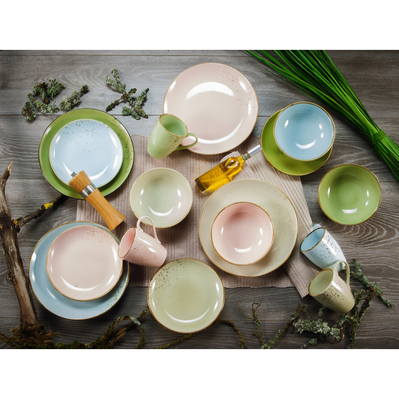 NATURE COLLECTION 16 Piece Dinnerware Set, Service for 4