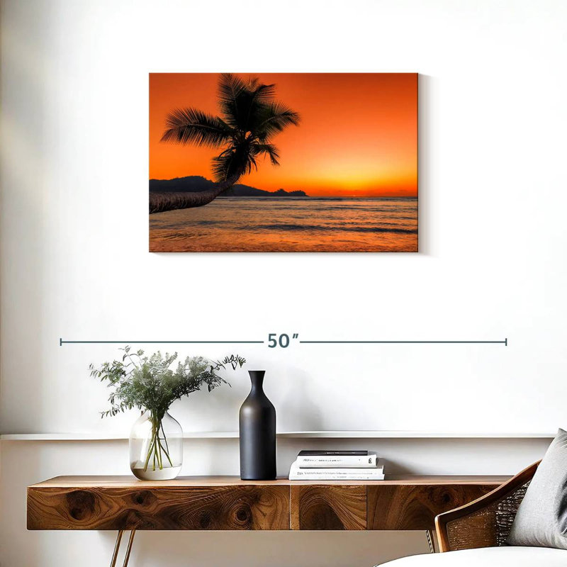 Gillard Beach Sunrise Palm, H 20 po x l 30 po