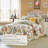  800TC 100% Egyptian Cotton Duvet Cover Set，3pcs Boho Damask Garden Floral Print Bedding Set, Soft And Skin-friendly, Aesthetic Botanical Pattern for Bedroom Guest Room All Seasons-101674825-121373011