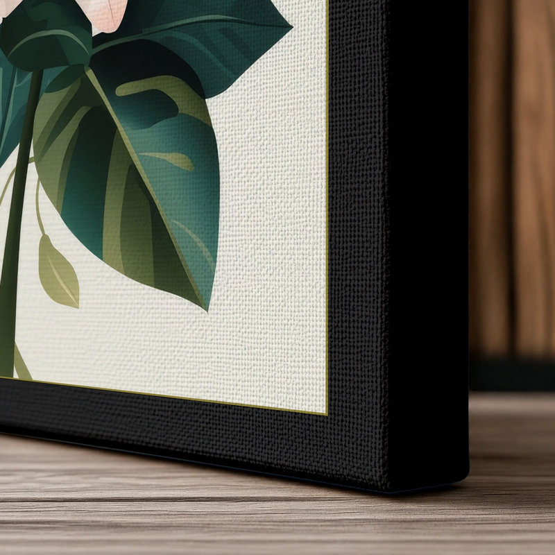 Arrangement Botanical - Wrapped Canvas, 18x12 - 45.7 x 30.5 cm, Black Border