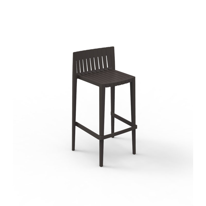 Spritz Patio Bar Stool, White, Bar Stool (30'' Seat Height)