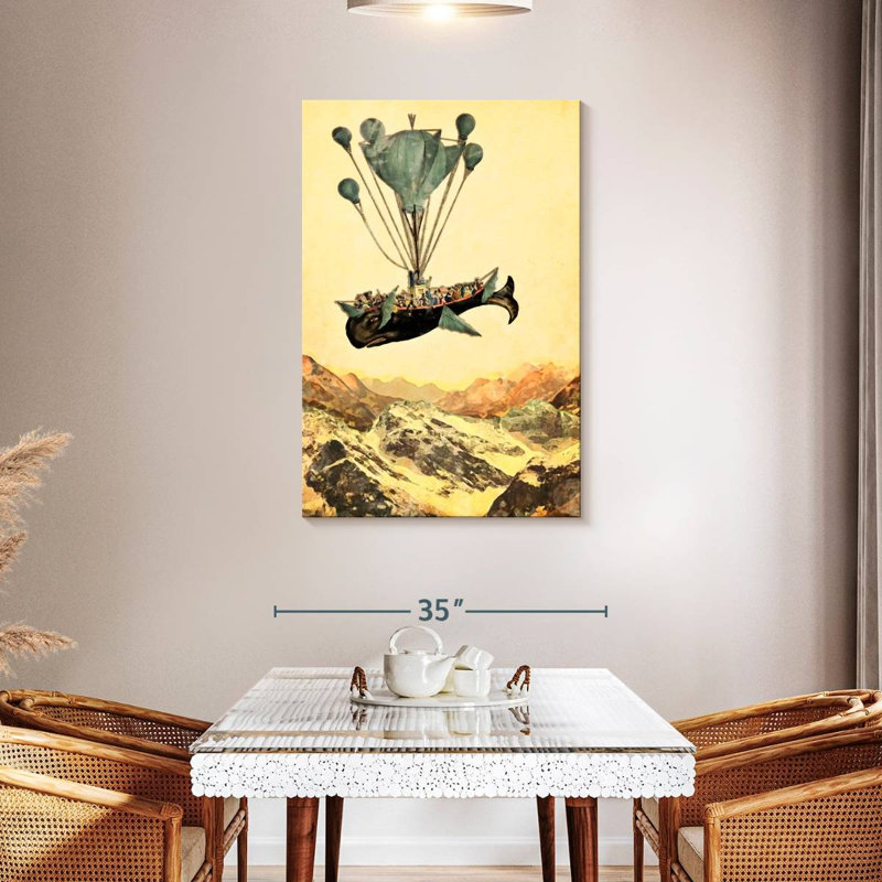 Kelan Flying Whale, 45" H x 30" W