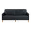 Canapé-lit en similicuir rembourré de meubles modernes avec cadre en contreplaqué durable et élégant 1pc-1837077193