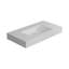 Lavabo pour salle de bain en résine solide à surface solide, de couleur blanc mat, conçu pour une adaptabilité universelle, une résistance aux déchirures et aux taches, une installation murale ou sur un comptoir, une conception simple et élégante,