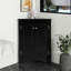 Armoire en bois, armoire de rangement triangulaire pour la salle de bain avec tablettes réglables, armoire autoportante pour la maison