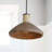 Jacob 1 - Light Natural/Black Iron Silk Single Pendant