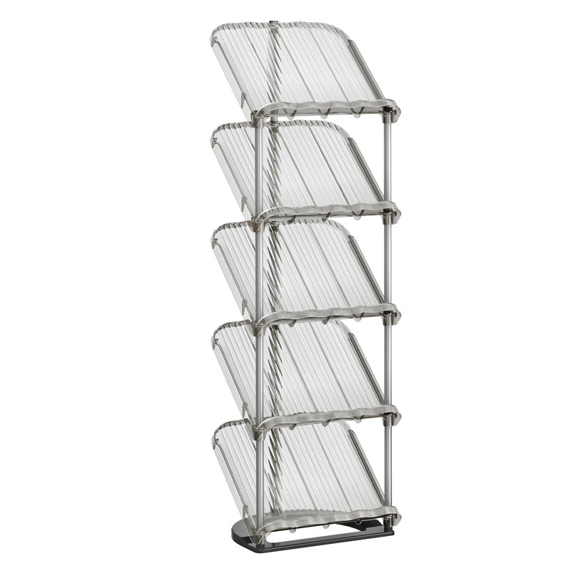 5 Tier Slim Sloping Shoe Rack
