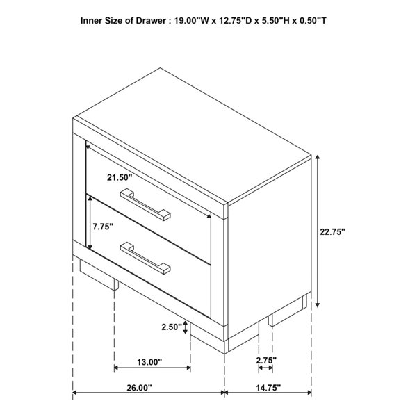 Dimensions du produit