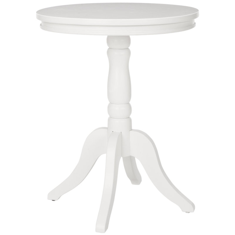 Earlean Solid Wood End Table, White