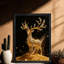 Cadre noir avec cadre de Noël renne de Noël-121053713
