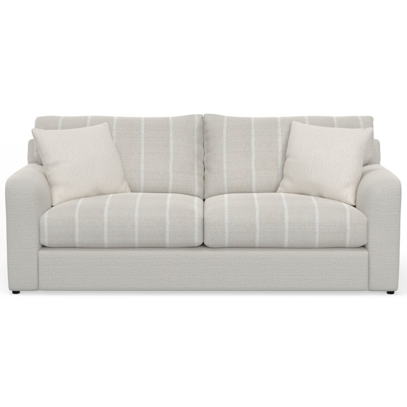 Canapé Mialyn, Polyester crème / brun clair