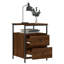 Dura 44cm W Iron Bedside Table-109785346
